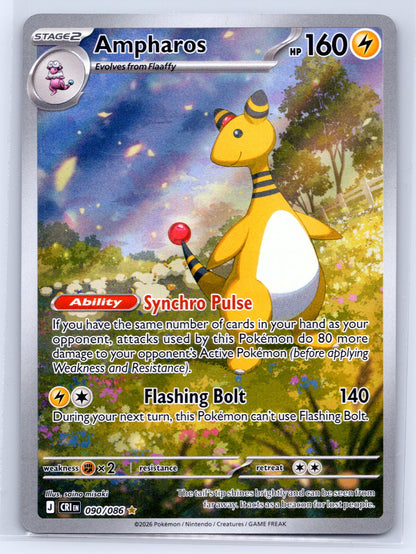 Ampharos - #090/086 - ME04: Chaos Rising