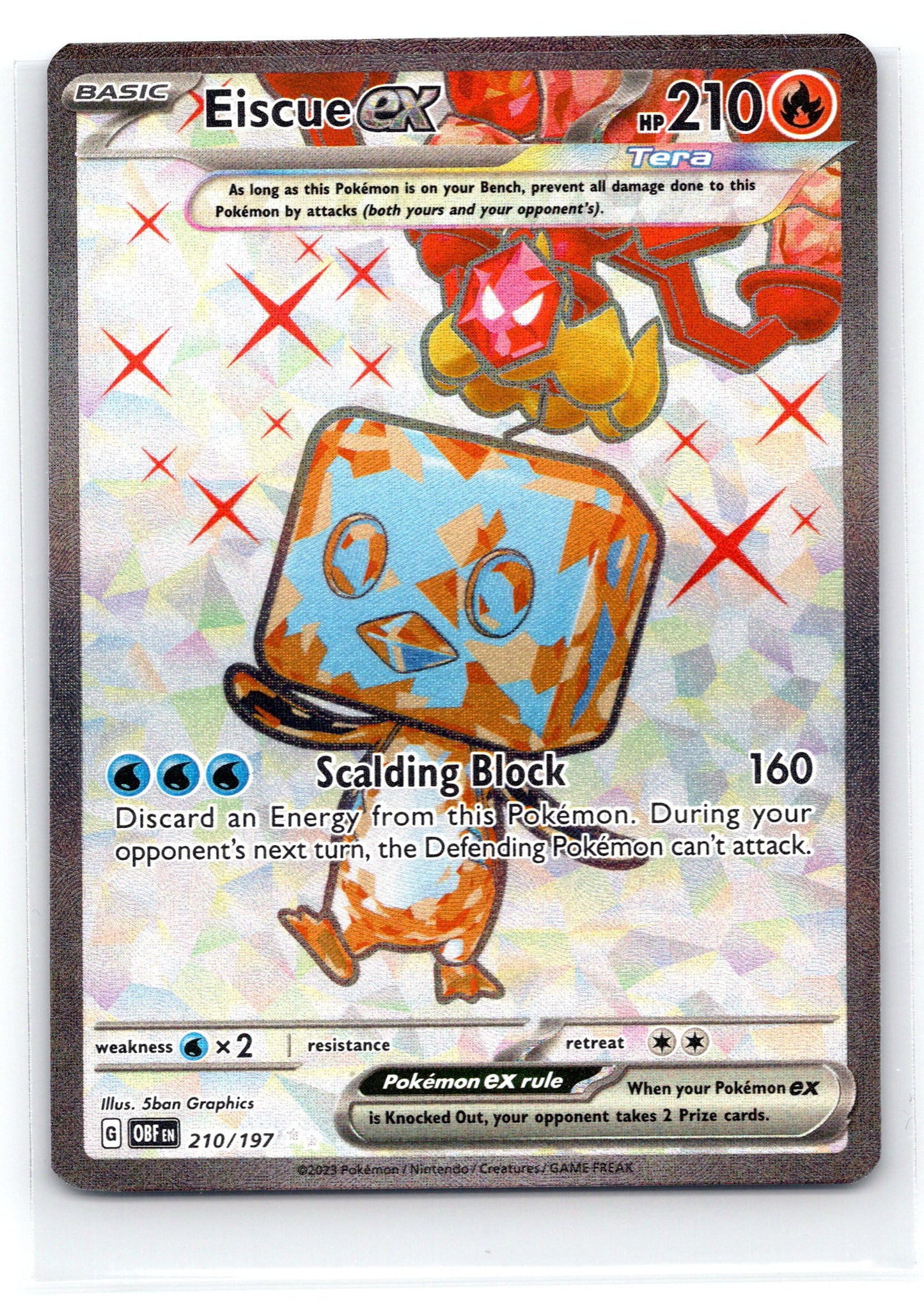 Eiscue ex - #210/197 - SV03: Obsidian Flames