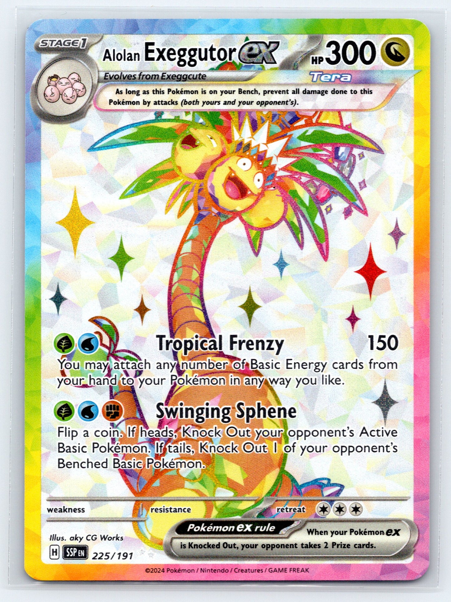 Alolan Exeggutor ex - #225/191 - SV08: Surging Sparks