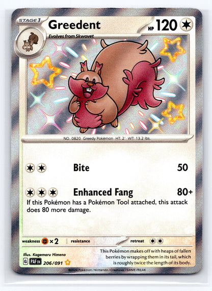 Greedent - #206/091 - SV: Paldean Fates