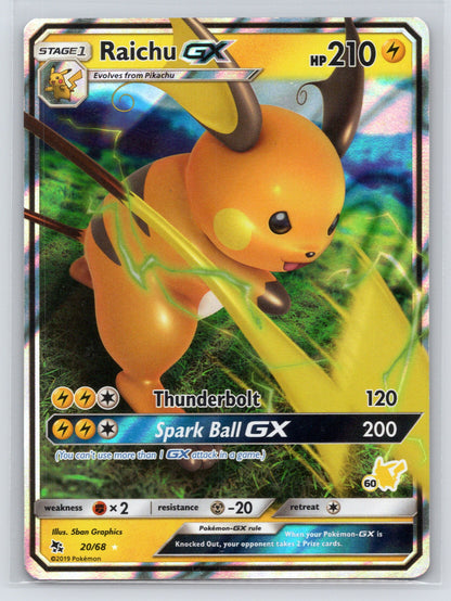 Raichu GX - #20/68 - Hidden Fates