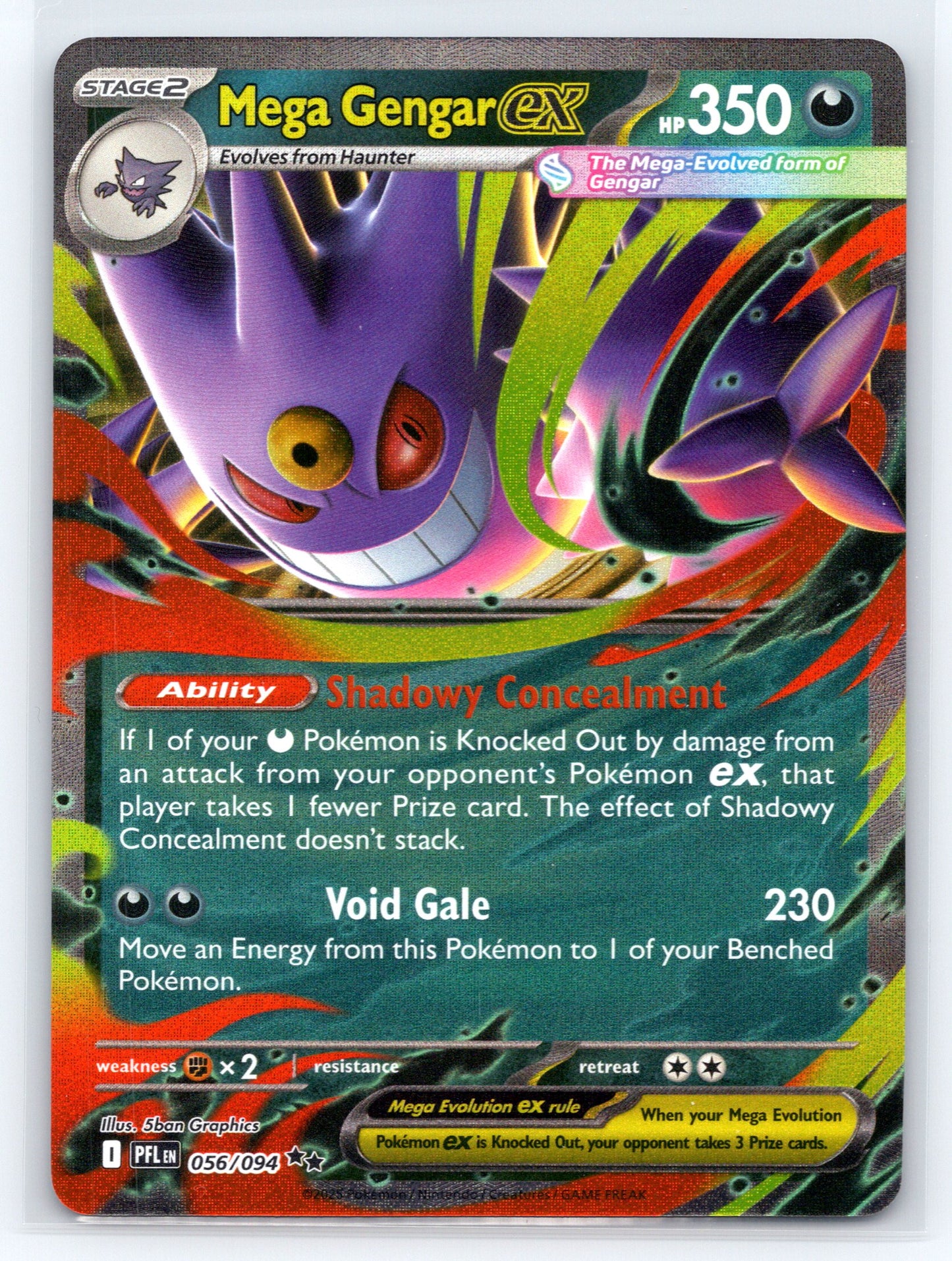 Mega Gengar ex - #056/094 - ME02: Phantasmal Flames