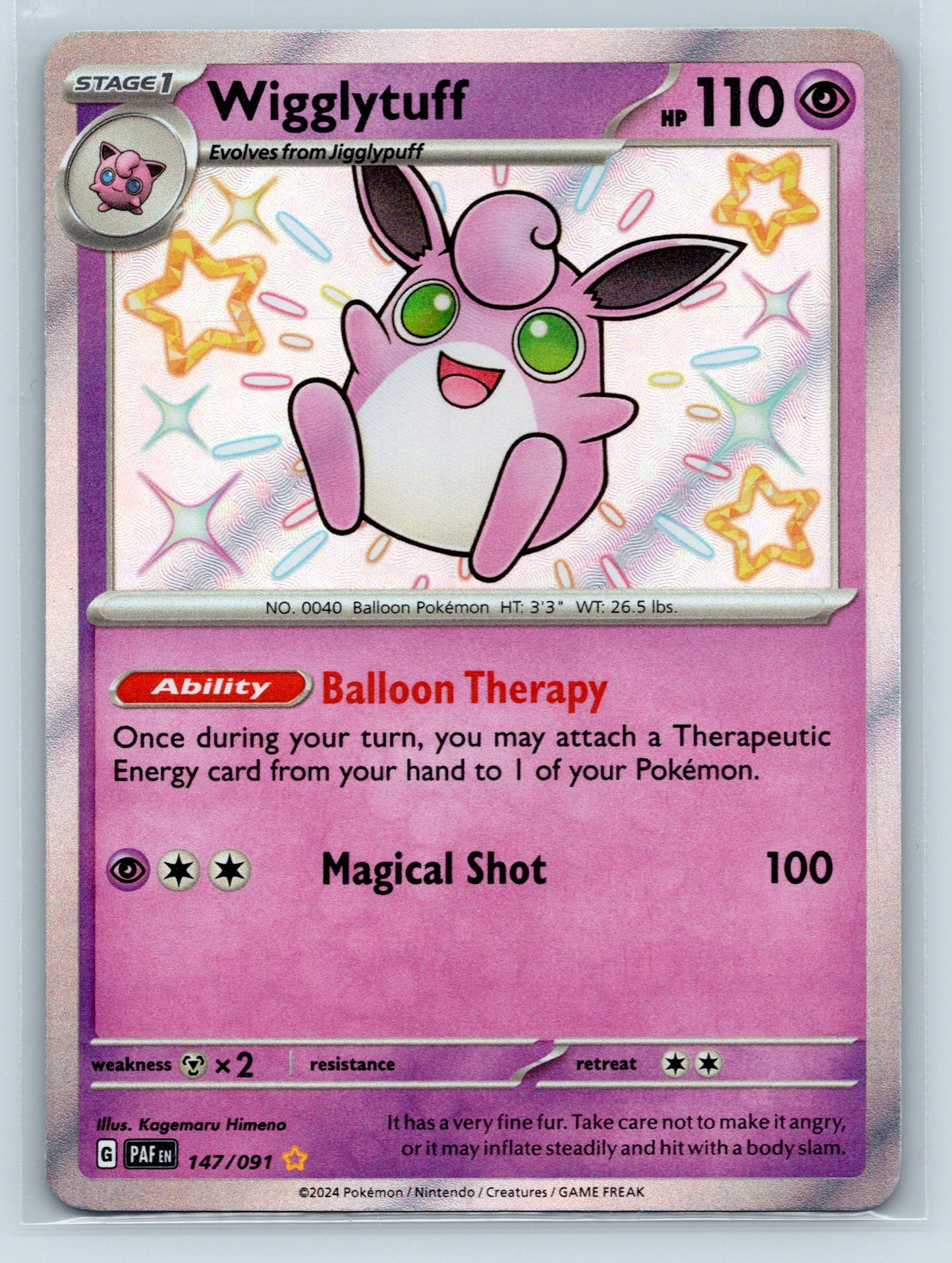 Wigglytuff - #147/091 - SV: Paldean Fates