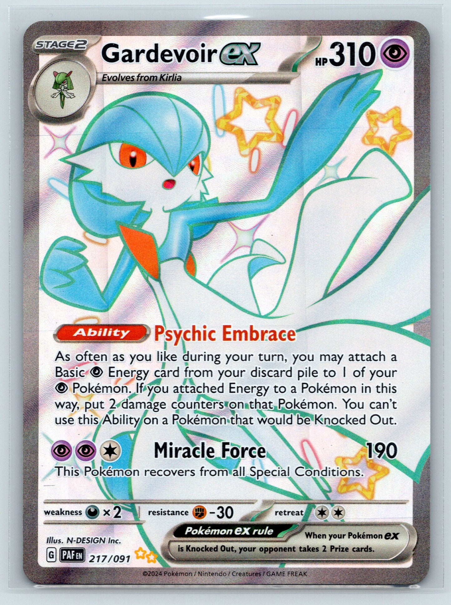 Gardevoir ex - #217/091 - SV: Paldean Fates