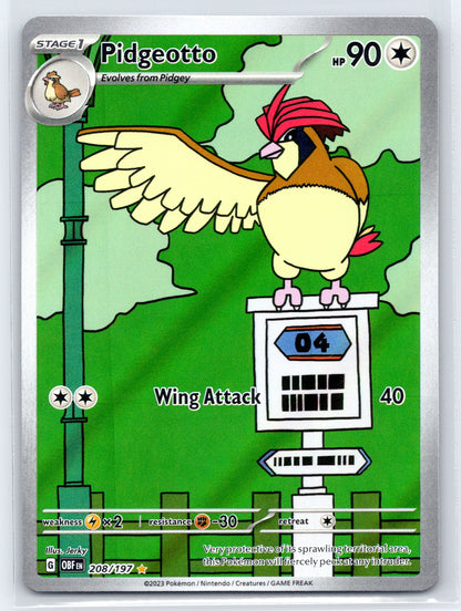 Pidgeotto - #208/197 - SV03: Obsidian Flames