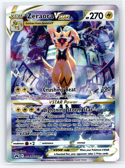 Zeraora VSTAR - #GG43/GG70 - SWSH: Crown Zenith: Galarian Gallery