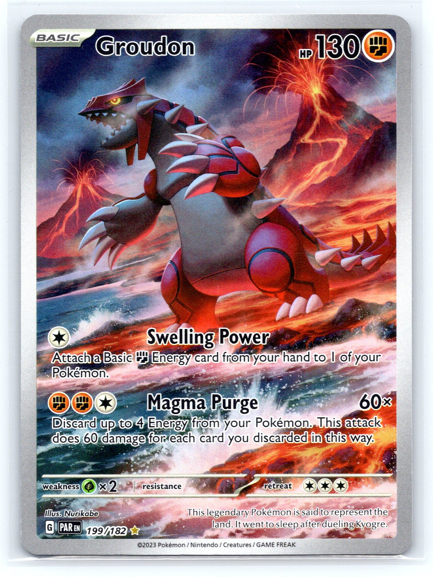 Groudon - #199/182 - SV04: Paradox Rift