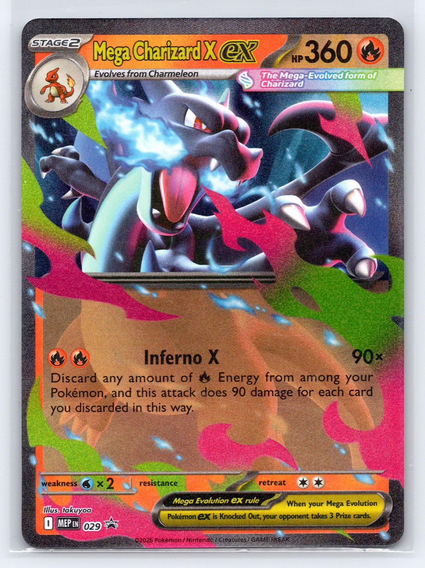 Mega Charizard X ex - #029 - ME: Mega Evolution Promo