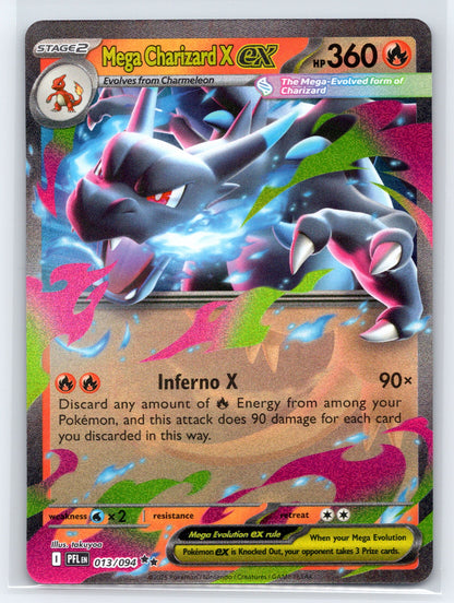 Mega Charizard X ex - #013/094 - ME02: Phantasmal Flames