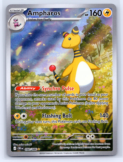 Ampharos - #090/086 - ME04: Chaos Rising