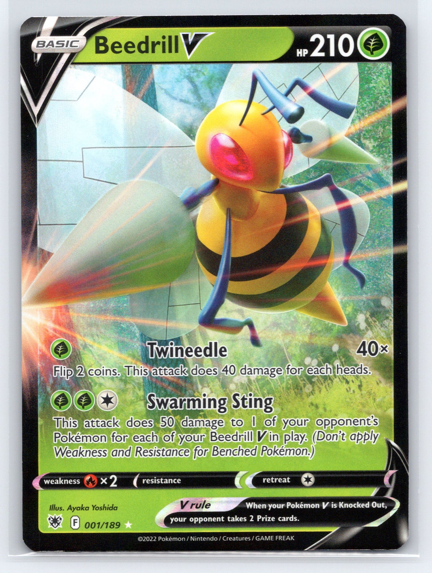 Beedrill V - #001/189 - SWSH10: Astral Radiance