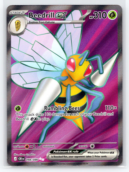 Beedrill ex - #098/086 - ME04: Chaos Rising