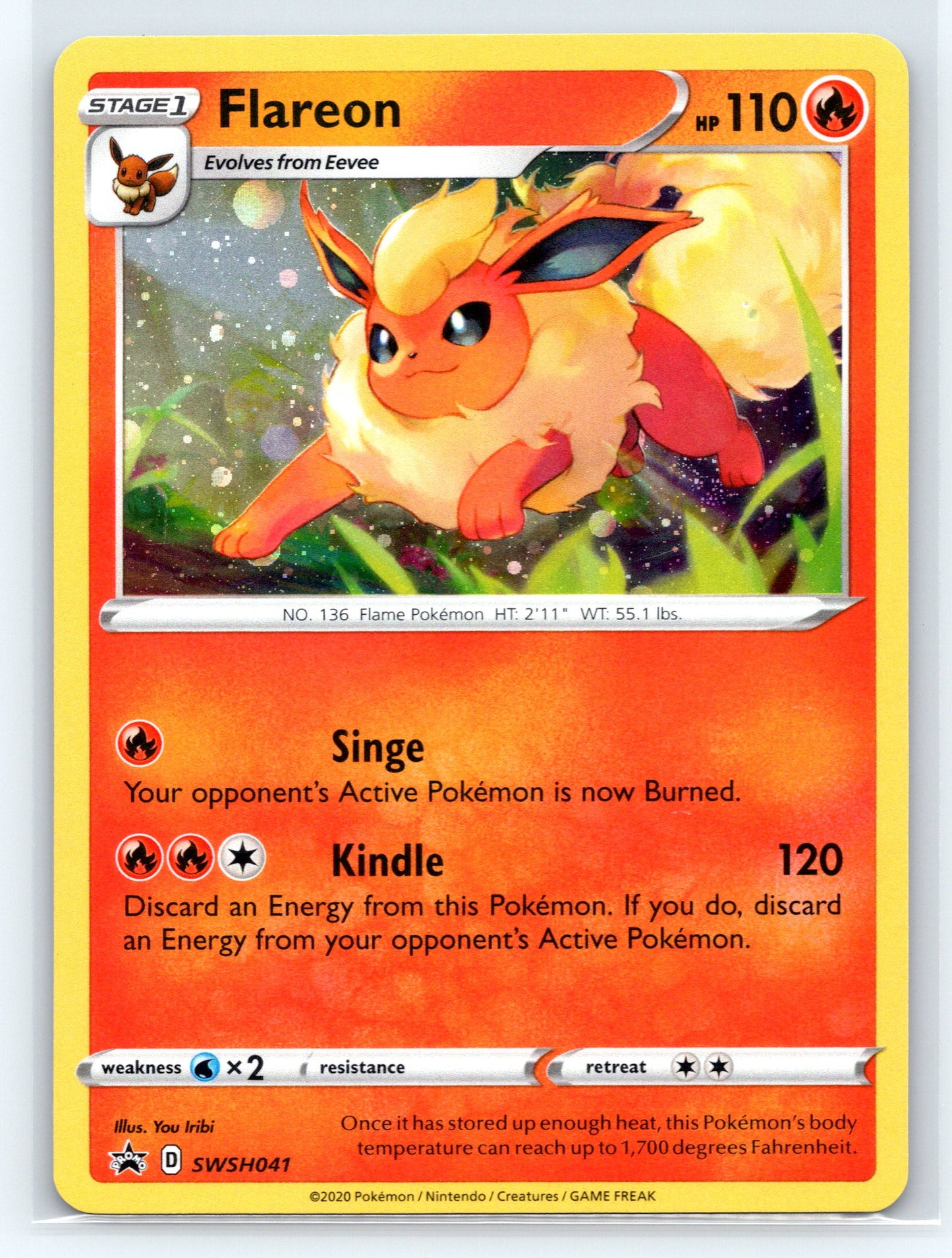 Flareon - #SWSH041 - SWSH: Sword & Shield Promo Cards