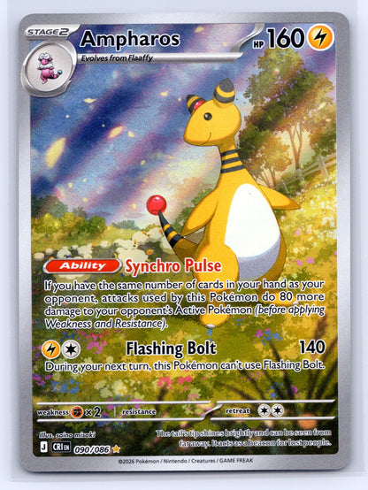 Ampharos - #090/086 - ME04: Chaos Rising