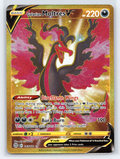 Galarian Moltres V (Secret) - #183/172 - SWSH09: Brilliant Stars