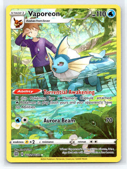 Vaporeon - #TG02/TG30 - SWSH09: Brilliant Stars Trainer Gallery