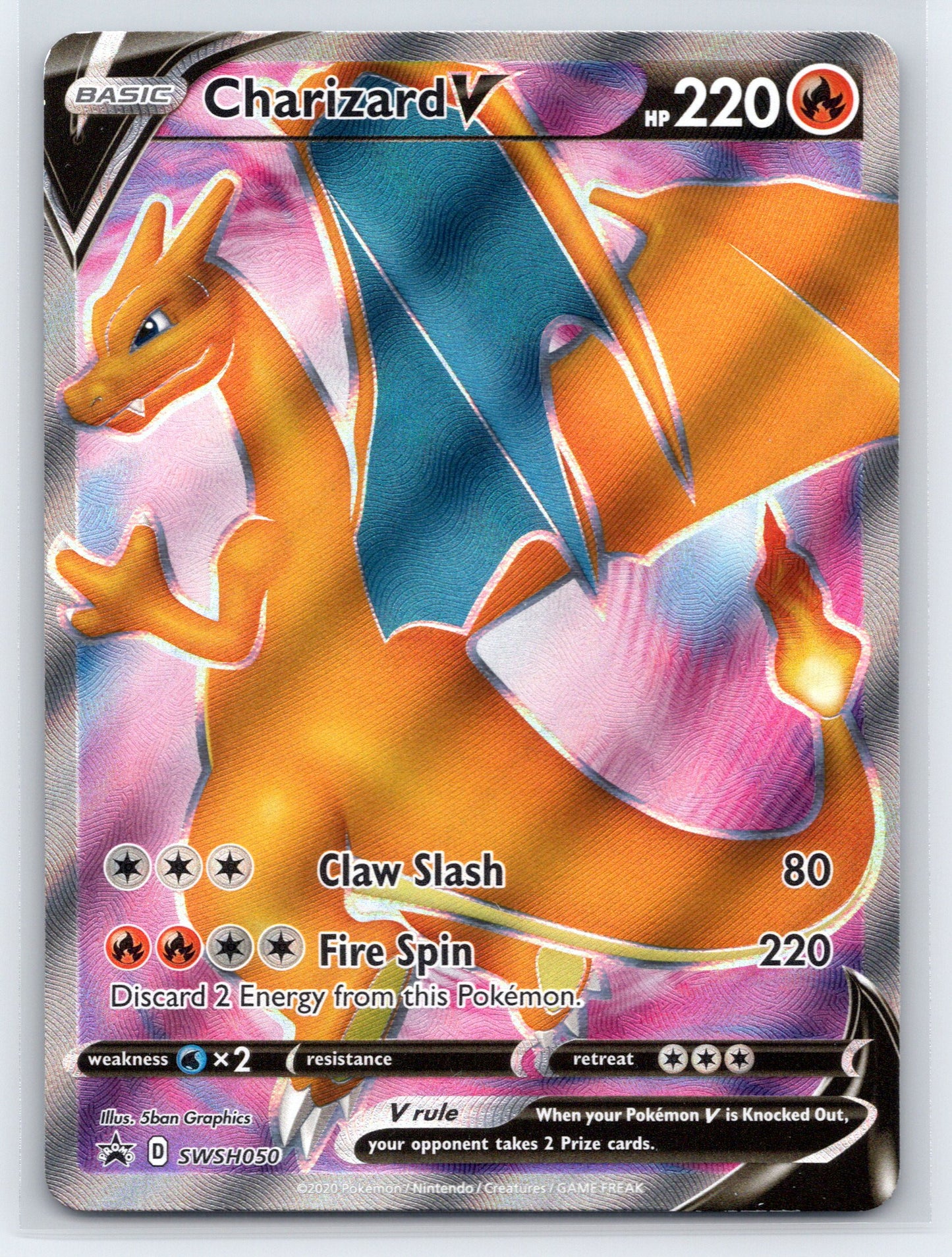 Charizard V - #SWSH050 - SWSH: Sword & Shield Promo Cards