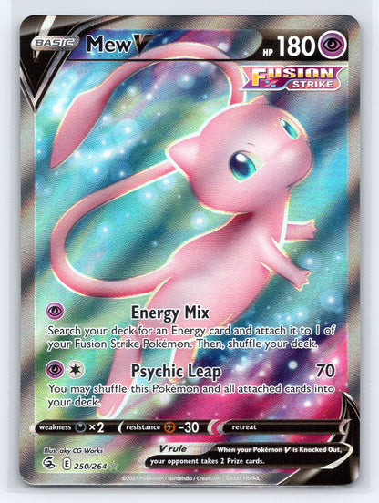 Mew V (Full Art) - #250/264 - SWSH08: Fusion Strike
