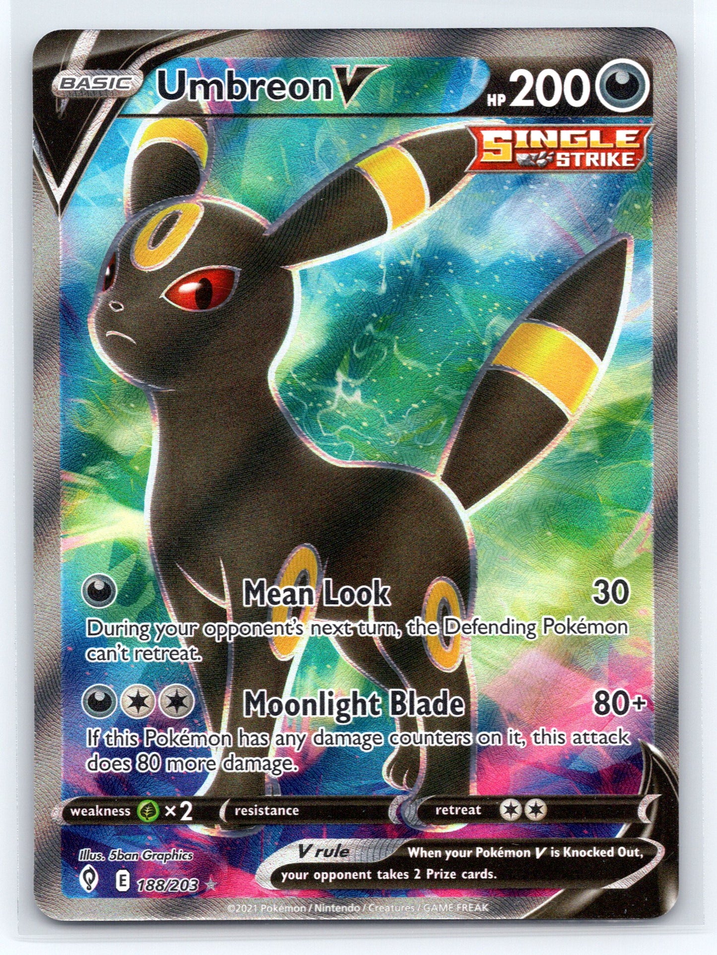 Umbreon V (Full Art) - #188/203 - SWSH07: Evolving Skies