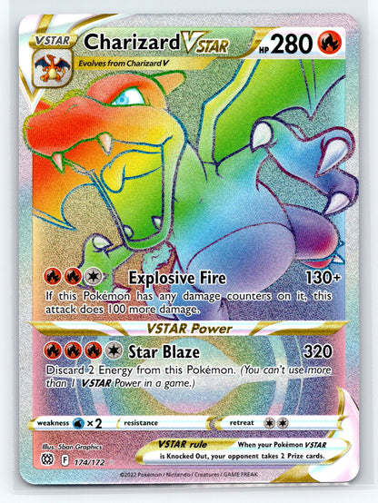 Charizard VSTAR (Secret) - #174/172 - SWSH09: Brilliant Stars