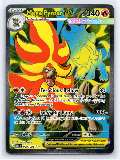Mega Pyroar ex - #099/086 - ME04: Chaos Rising