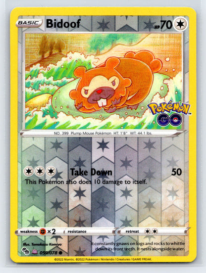 Bidoof (Peelable Ditto) - #059/078 - Pokemon GO