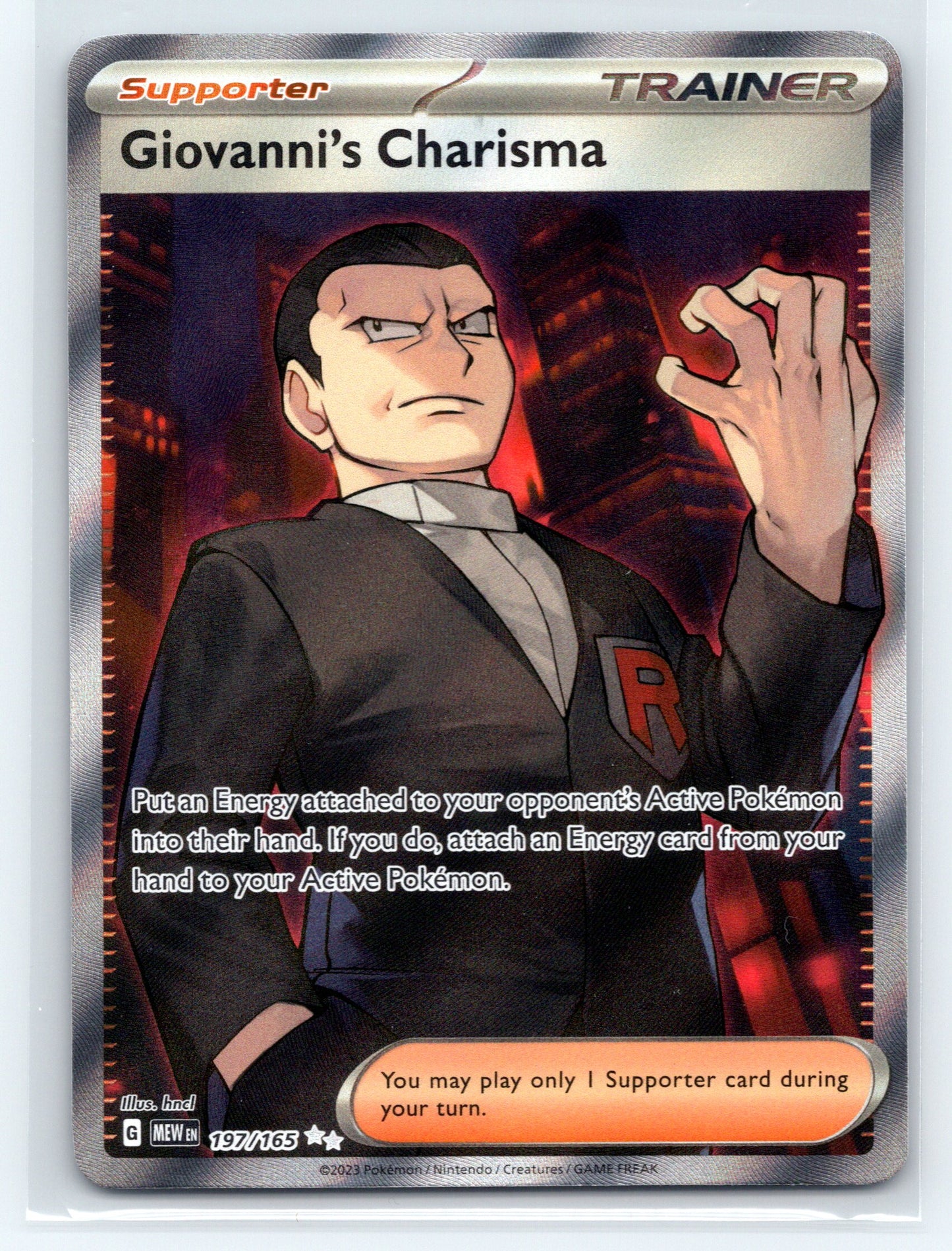 Giovanni's Charisma - #197/165 - SV2a: Pokemon Card 151