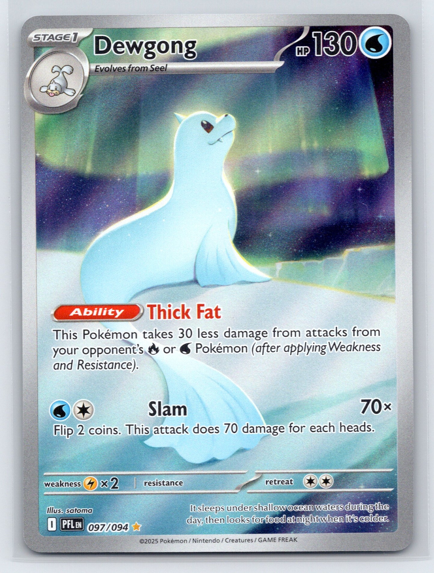 Dewgong - #097/094 - ME02: Phantasmal Flames