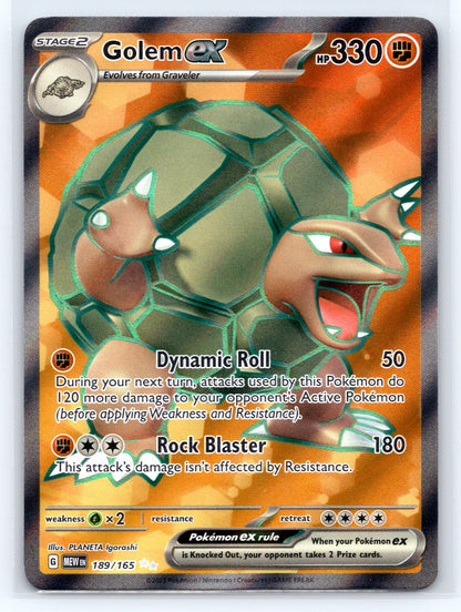 Golem ex - #189/165 - SV: Scarlet & Violet 151