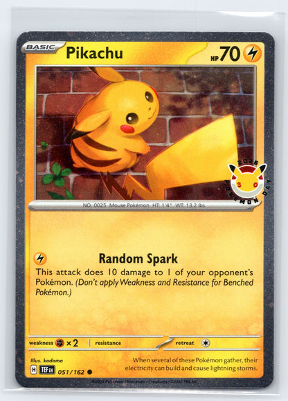 Pikachu (Pokemon Day 2026) - #051/162 - Miscellaneous Cards & Products