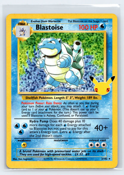 Blastoise - #2/102 - Celebrations: Classic Collection