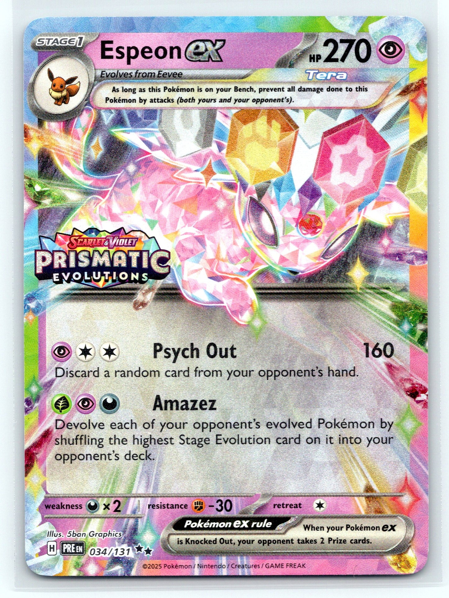 Espeon ex - #034/131 - Miscellaneous Cards & Products