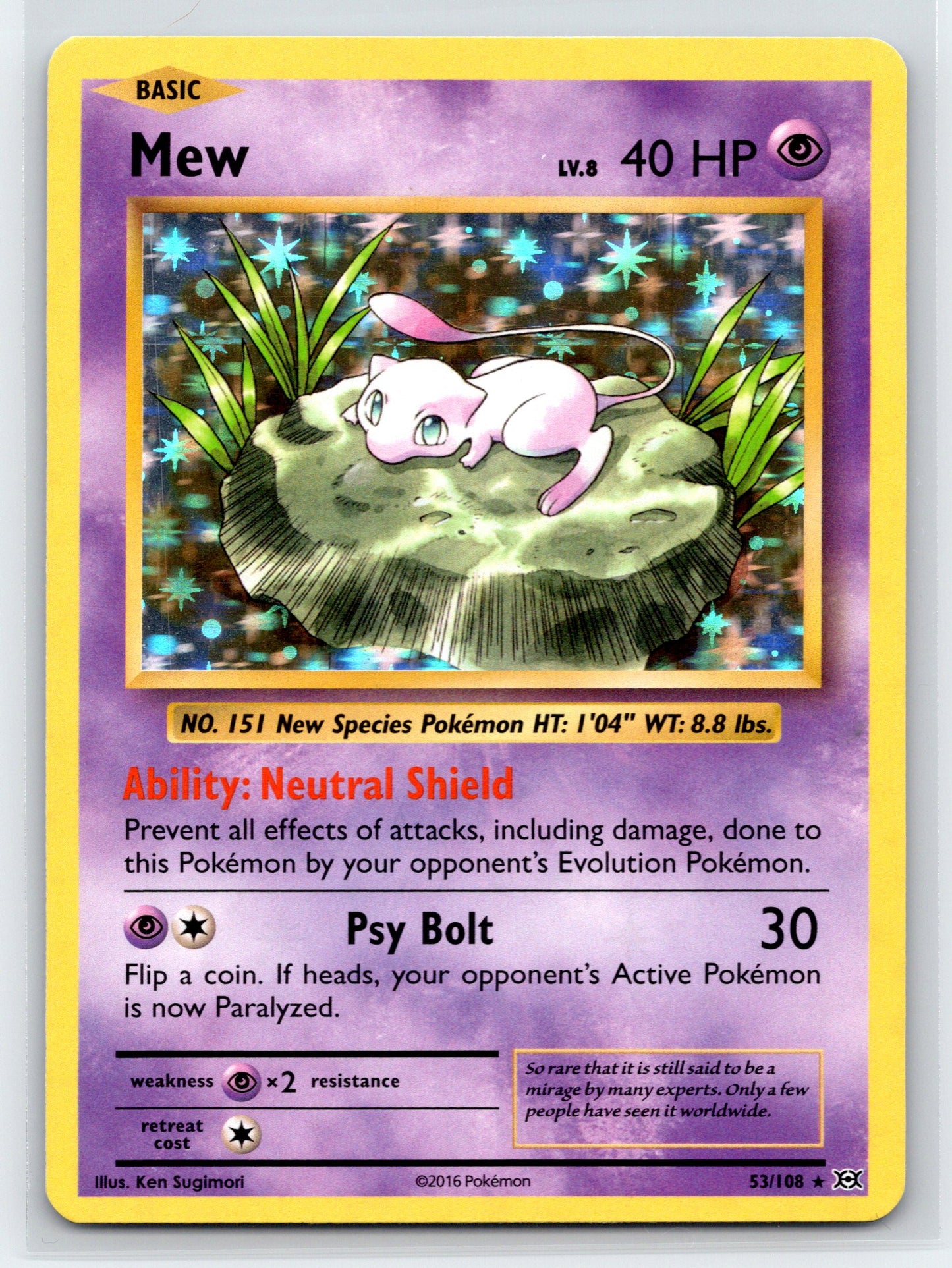 Mew - #53/108 - XY - Evolutions