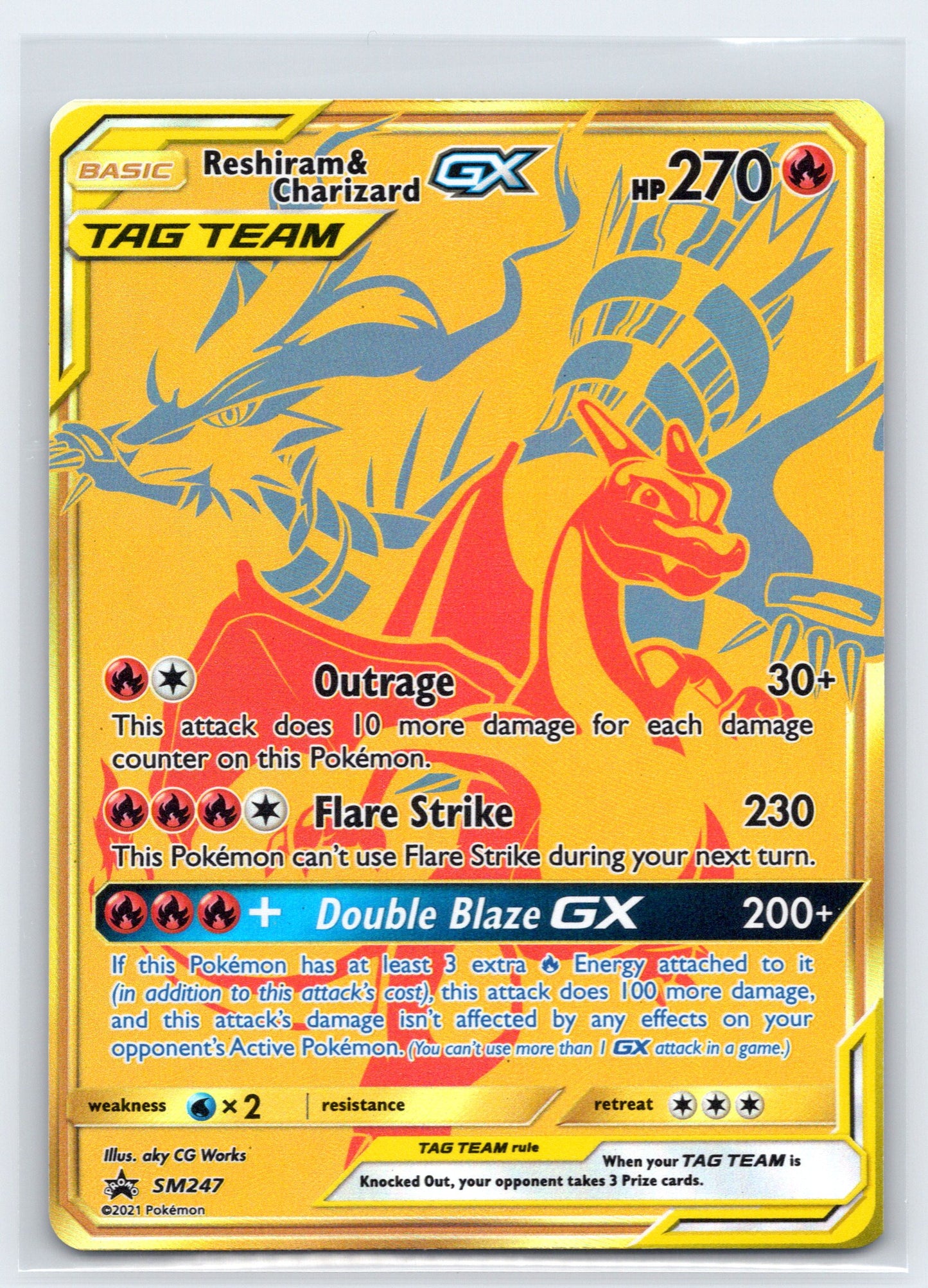 Reshiram & Charizard GX - #SM247 - SM Promos