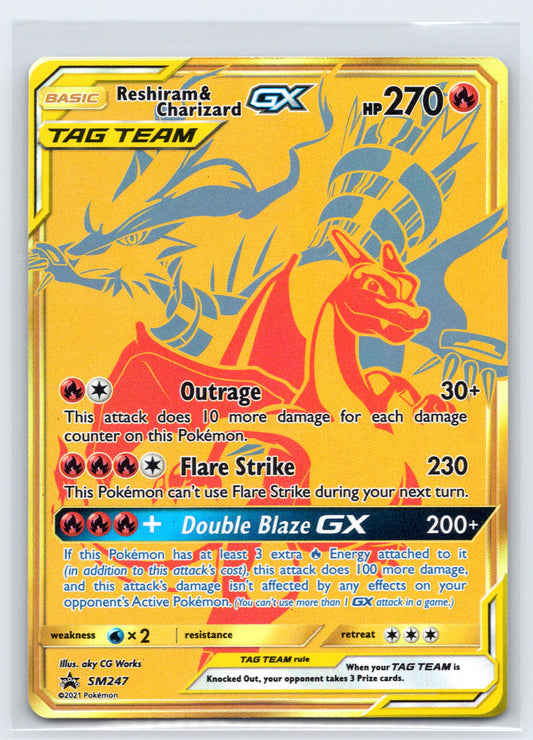 Reshiram & Charizard GX - #SM247 - SM Promos