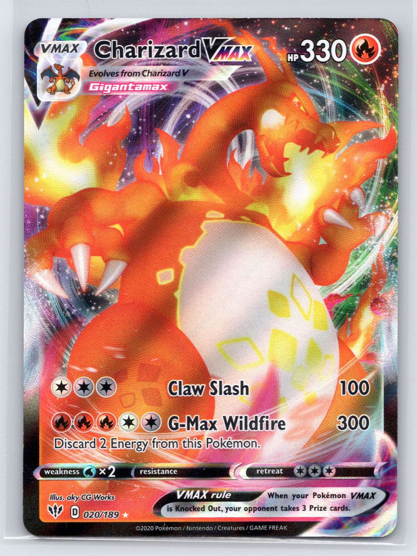 Charizard VMAX - #020/189 - SWSH03: Darkness Ablaze