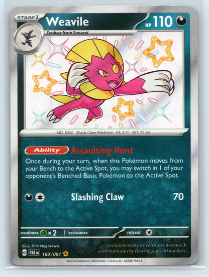 Weavile - #183/091 - SV: Paldean Fates