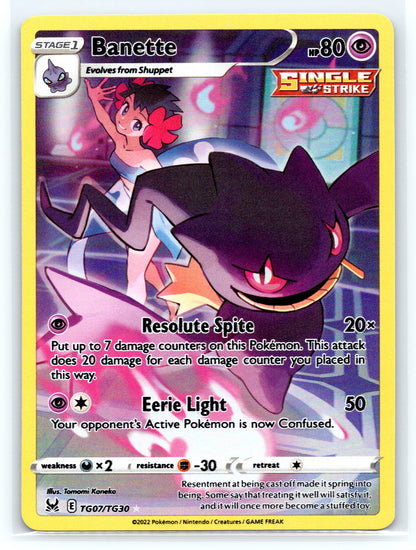 Banette - #TG07/TG30 - SWSH11: Lost Origin Trainer Gallery