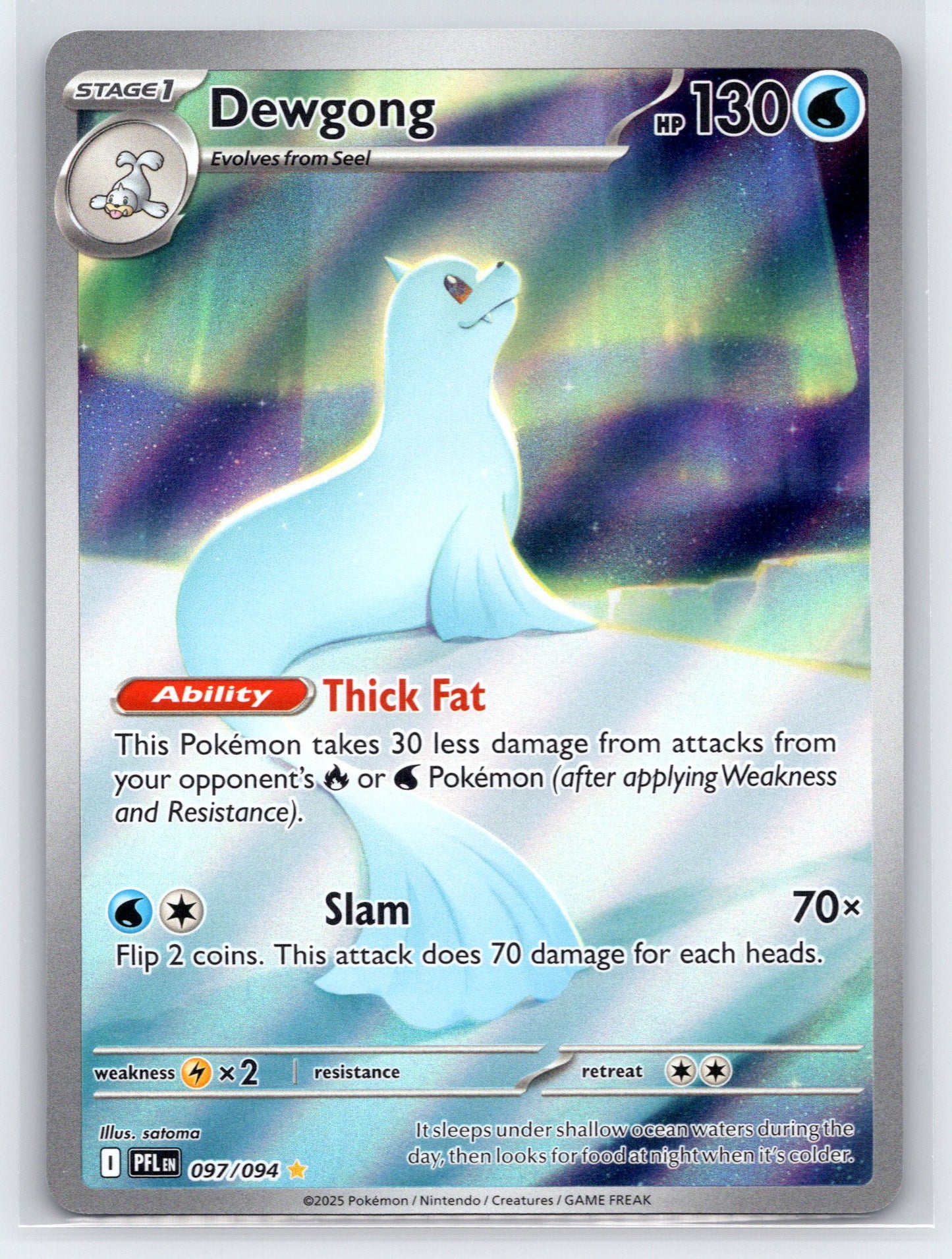 Dewgong - #097/094 - ME02: Phantasmal Flames
