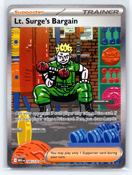 Lt. Surge's Bargain - #185/132 - ME01: Mega Evolution