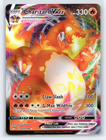 Charizard VMAX - #020/189 - SWSH03: Darkness Ablaze