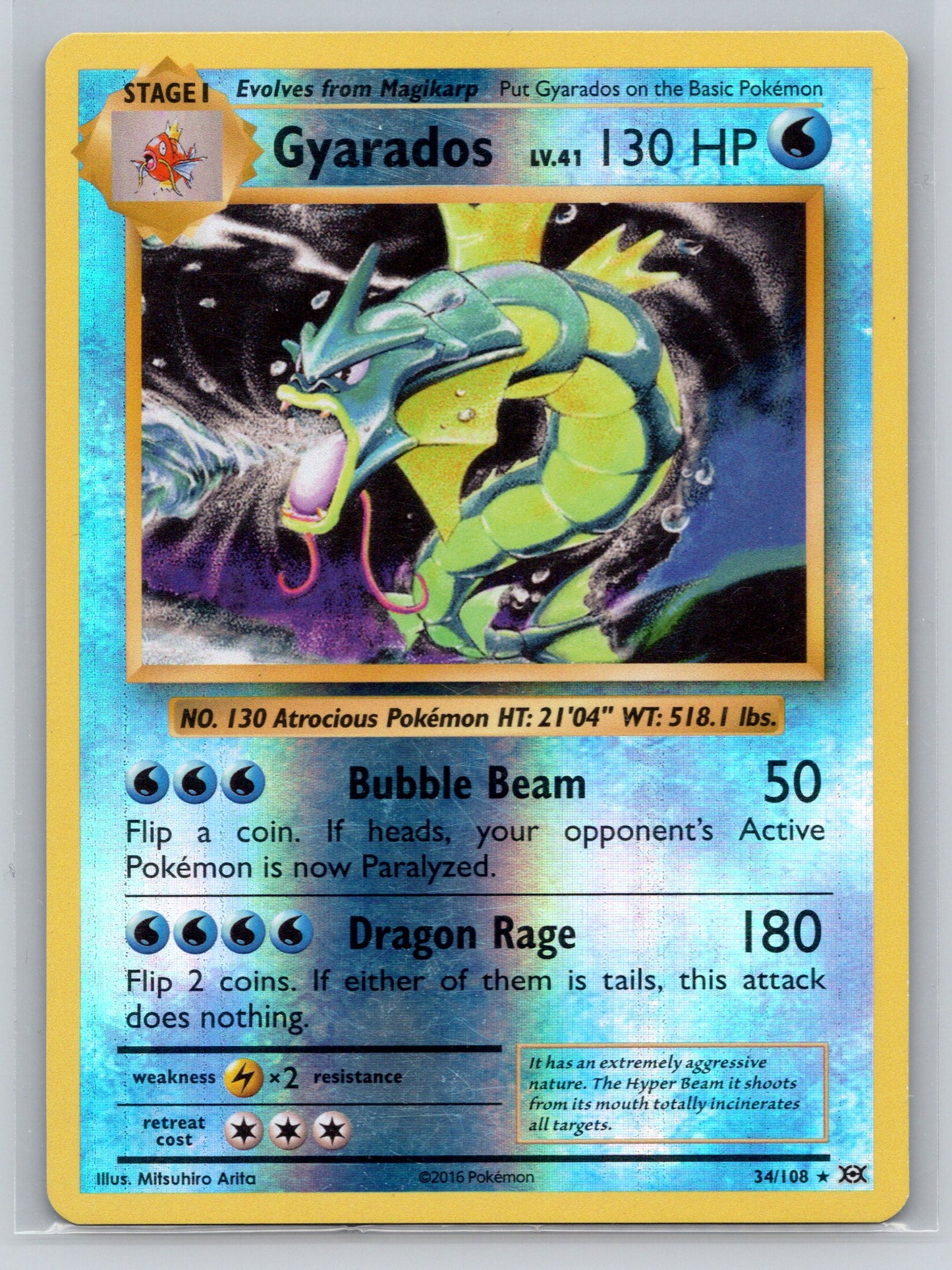 Gyarados - #34/108 - XY - Evolutions