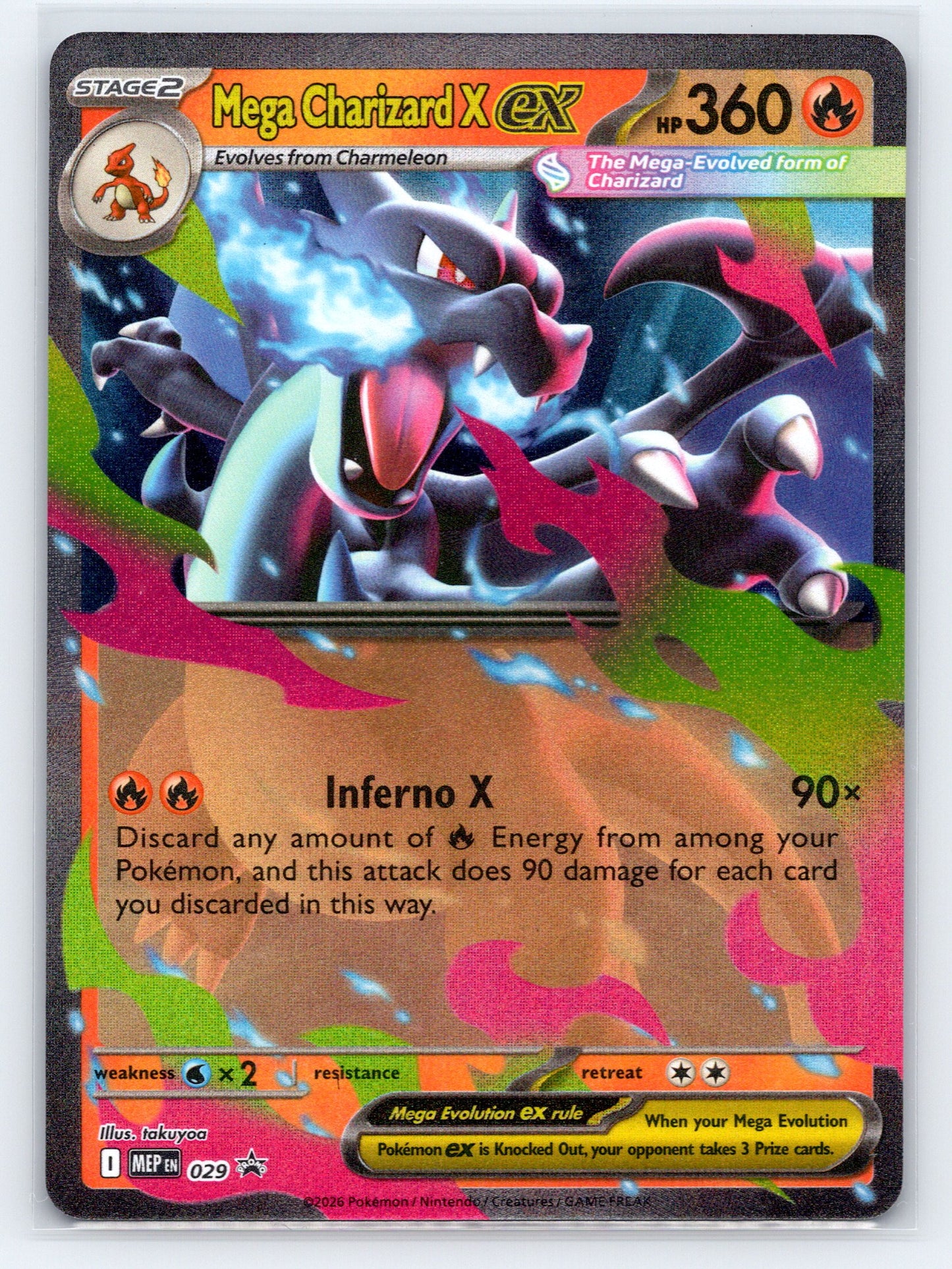 Mega Charizard X ex - #029 - ME: Mega Evolution Promo