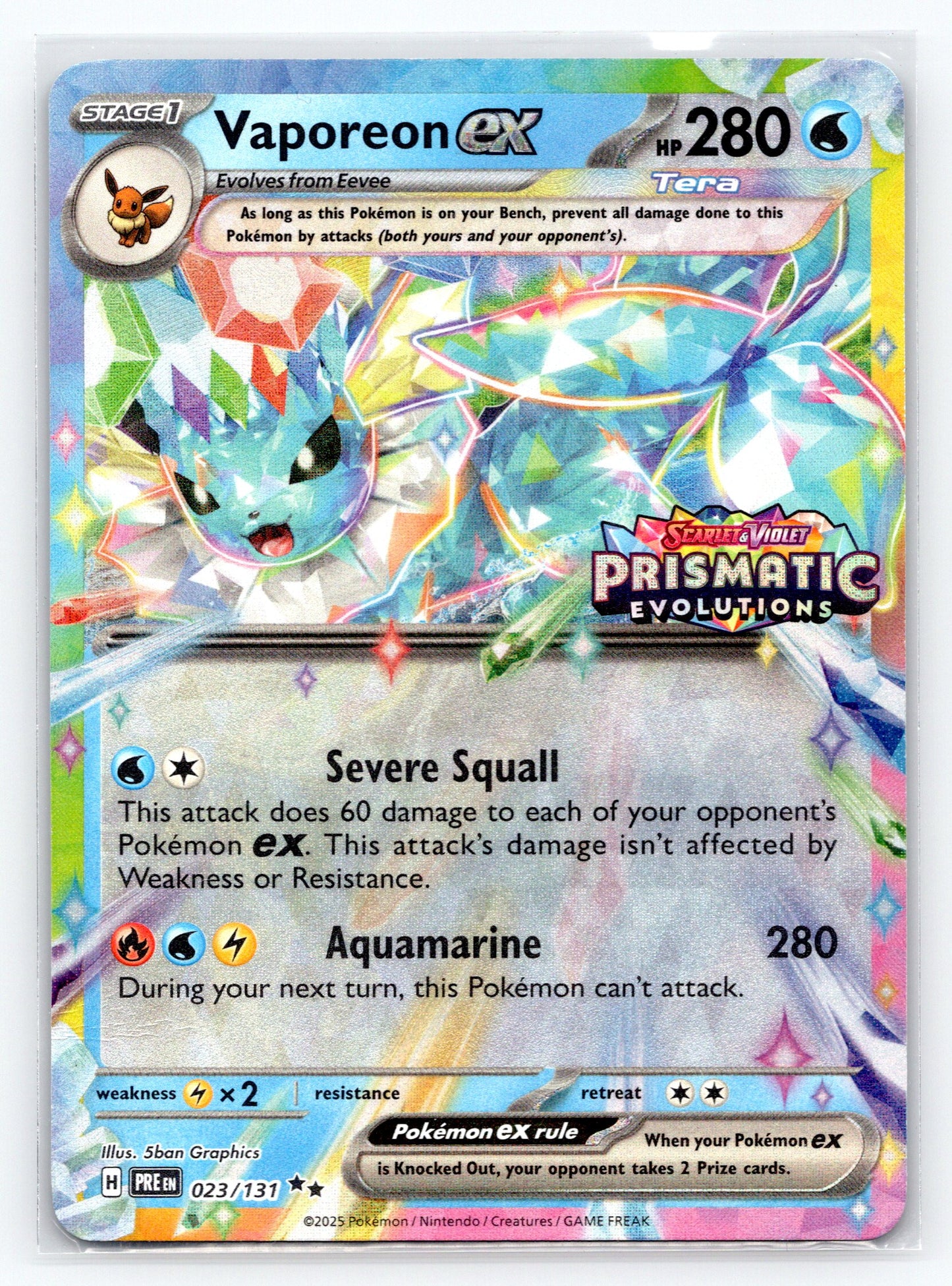 Vaporeon ex - #023/131 - Miscellaneous Cards & Products