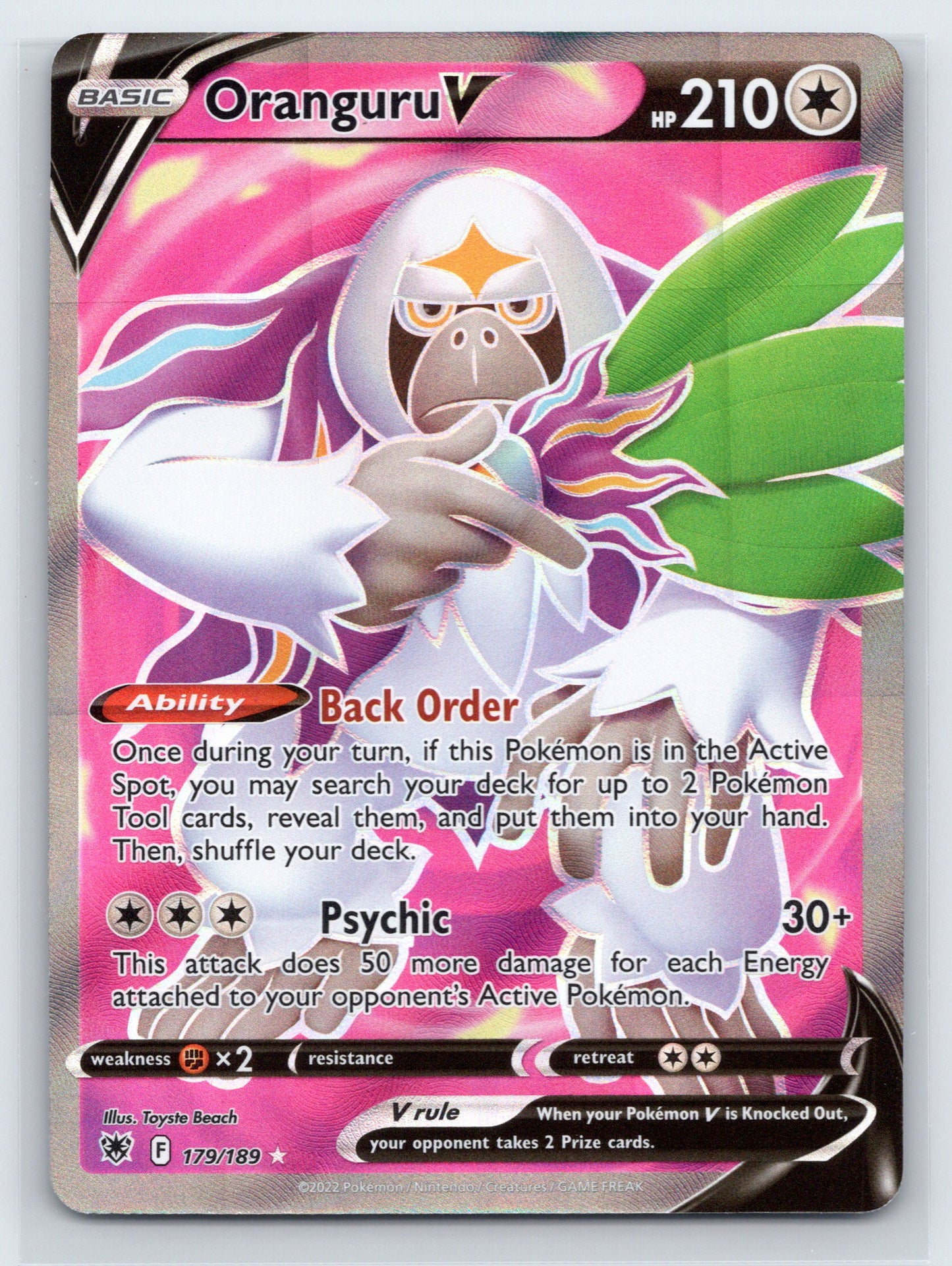 Oranguru V (Full Art) - #179/189 - SWSH10: Astral Radiance