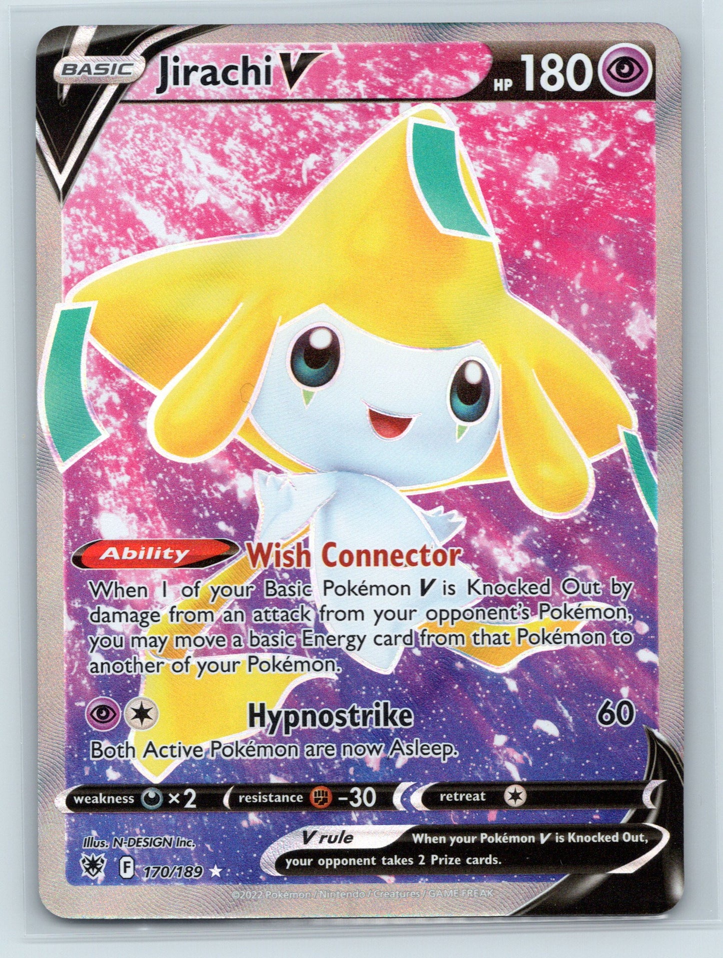 Jirachi V (Full Art) - #170/189 - SWSH10: Astral Radiance