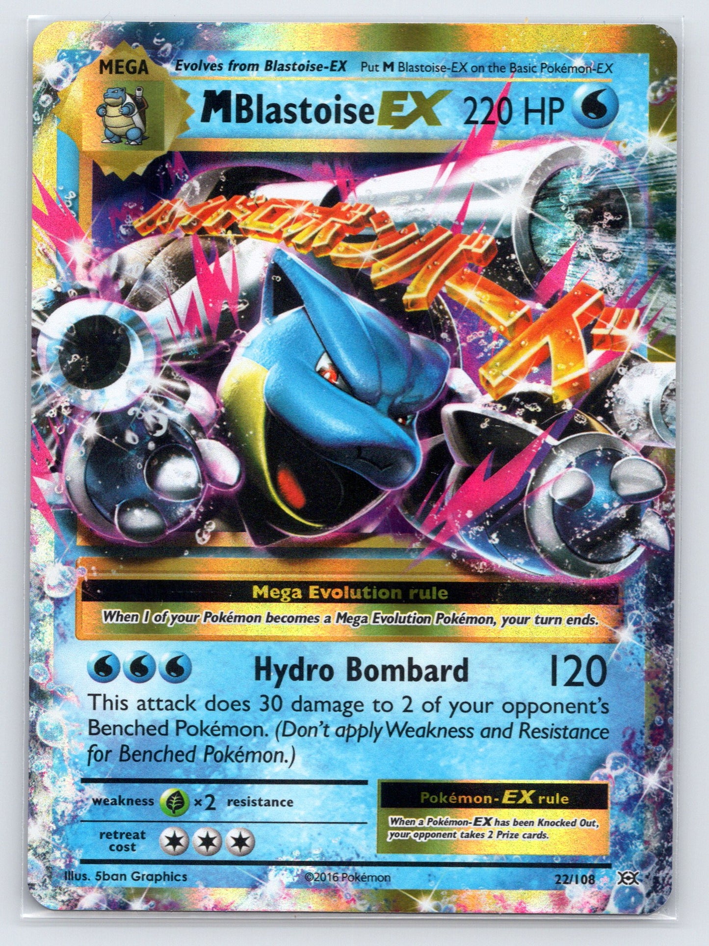 M Blastoise EX - #22/108 - XY - Evolutions