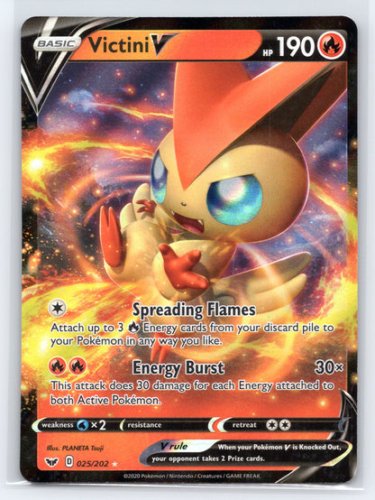 Victini V - #025/202 - SWSH01: Sword & Shield Base Set