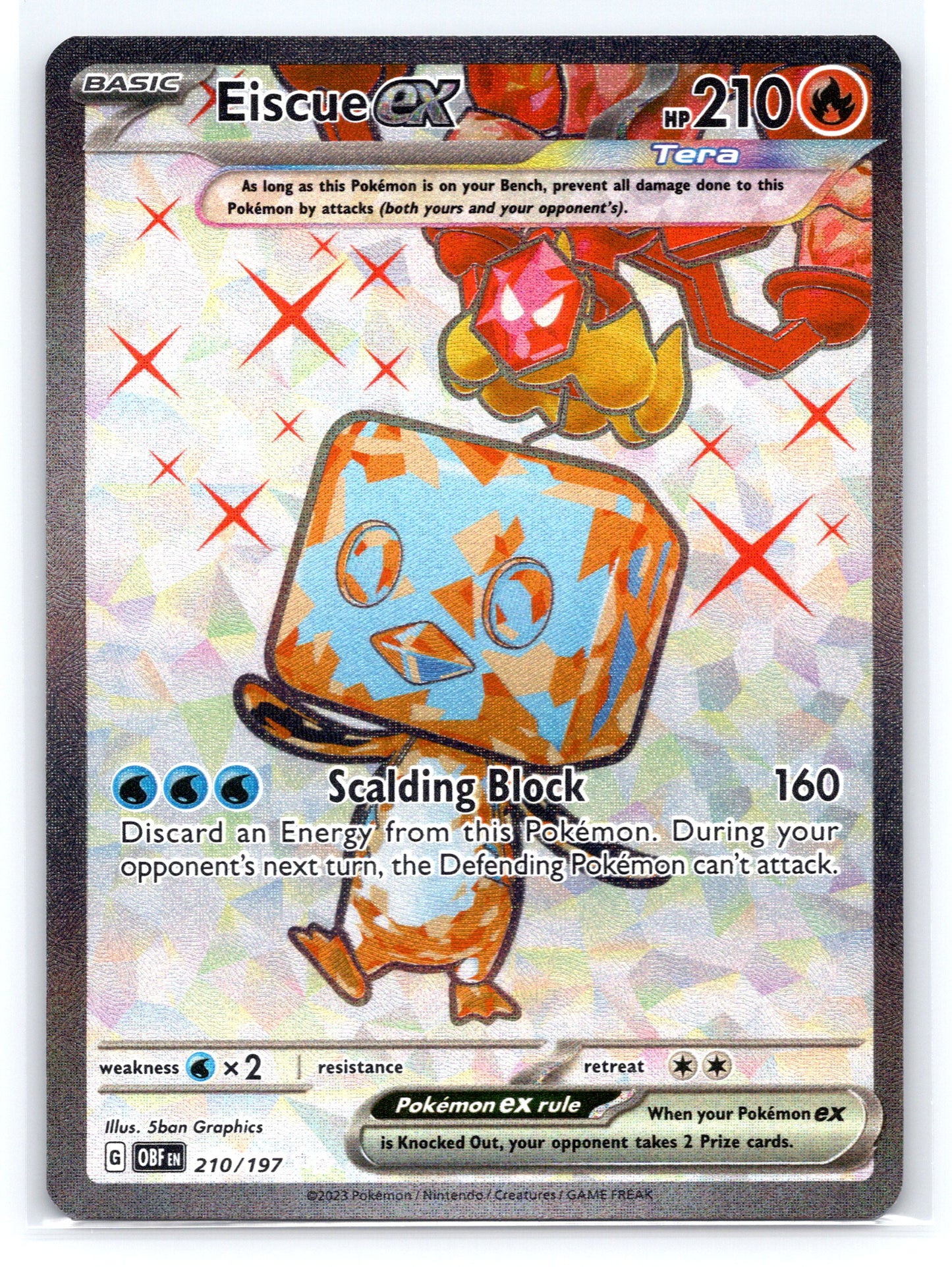 Eiscue ex - #210/197 - SV03: Obsidian Flames