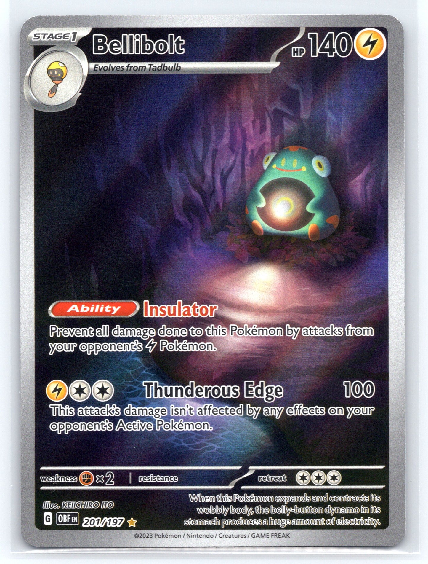 Bellibolt - #201/197 - SV03: Obsidian Flames